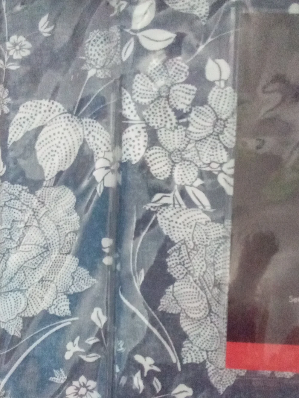 Azores Home Full Sheet Set NWT $199.99 Navy Floral 100% Organic Cotton